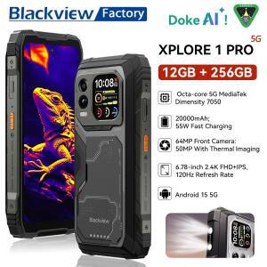블랙뷰 XPLORE 1 프로 러기드 폰 16GB+512GB 열화상 카메라 FLIR 지원 6.78인치 2.4K 디스플레이 스마트폰