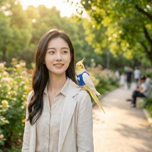 조절식 앵무새 비행 하네스  탈출 방지 조끼  안전 조류 훈련 로프 버디