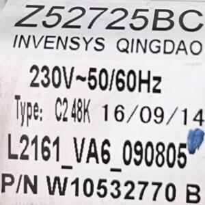 월풀 XQG70-AS2473TW/AS2473TS 세탁기 컴퓨터 보드 Z52725BC W10532770B에 사용됩니다.