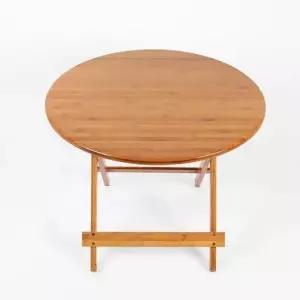 간이테이블 접이식 우드 원형테이블 70x56cm