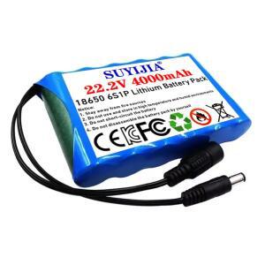24V 6S1P 배터리 팩 4000mAh 충전식 리튬 이온 용량 CCTV 카메라 모니터용 DC 포함