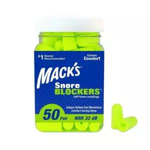 맥스 하이비즈 스노어블락커 귀마개 macks 이어플러그 50쌍