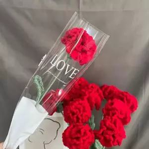 [룽스_65]뜨개질 조화 꽃다발꾸미기 어버이날 꽃 화분