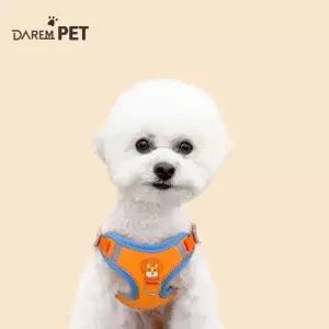 편안해 빛반사 강아지 하네스 리드줄 세트 가슴줄 리드줄 소형견 중형견 (WEF4DE2)