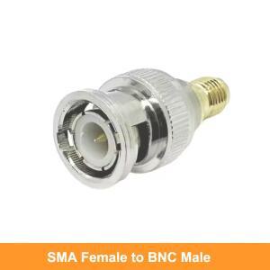 SMA BNC 동축 커넥터 황동 저손실 BNC-SMA 수-암 RF 어댑터 햄 핸드헬드 라디오 안테나 변환용