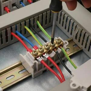 1/6개 T자형 배선 단자 NS-506/NS-106/NS-316 스플리터 빠른 전기 케이블 블록 접속함 커넥터