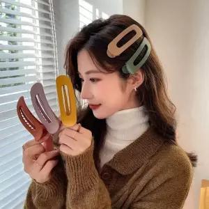 [룽스_65]포인트 스타일 핀 대형 컬러 집게핀 머리핀
