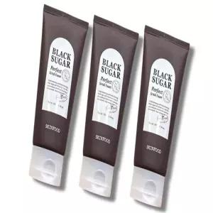 스킨푸드 블랙 슈가 퍼펙트 스크럽 폼 180ml 3개