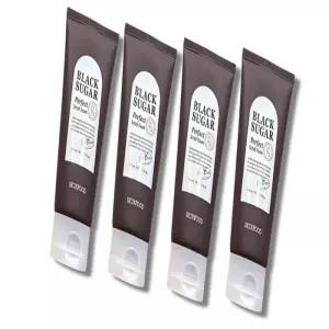 스킨푸드 블랙 슈가 퍼펙트 스크럽 폼 180ml 4개