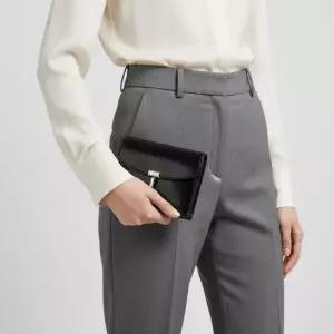토템(TOTEME) 토템 25FW 블랙 T-LOCK 카드지갑 254 WAM0042 LE0164 001