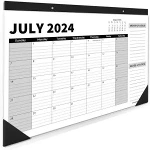 스프라우트브라이트 18개월 달력 - 17 x 11.5 중형 책상 2025-2026 할 일 목록과 메모가 포함된 데스크톱