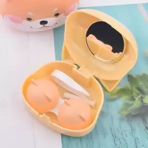 청결하고 귀여운 렌즈케이스 휴대용렌즈케이스 렌즈통