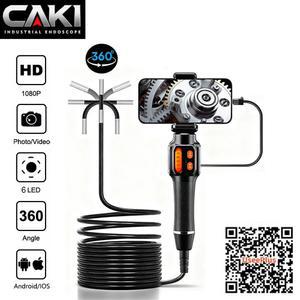 배관내시경카메라 360도 회전 내시경 카메라 6MM HD 안드로이드 IP67 차량용 검사 IOS 보어스코프 관절형