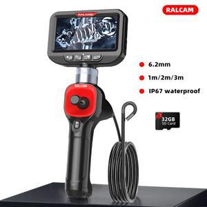 배관내시경카메라 360 조이스틱 아티큘레이팅 보어스코프, 6 내시경 조명 검사 4방향 LED 2MM 6개 스네이크튜브 차량용 카메라,