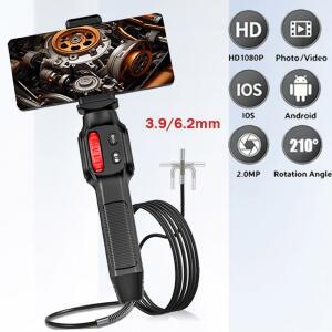 배관내시경카메라 360도 회전 내시경 카메라 6MM HD IP67 검사 안드로이드용 차량용 IOS 관절형