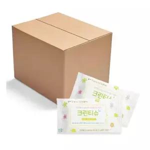 크린티슈 휴대용 비대물티슈 10매 100개 아쿠아티슈
