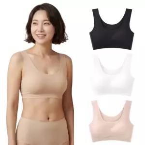 심리스 브라탑 노와이어 무봉제 브라 여름 편한 수면 데일리 속옷 M~2XL 빅사이즈