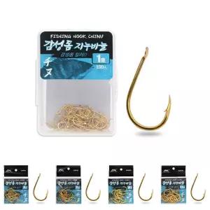 (1호)(골드) DK 감성돔 지누바늘 덕용 낚시바늘/레저/낚시/바다/묶음/바늘/지누/링바늘/채비/세트/지누링