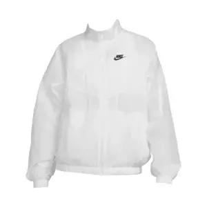 (W) 나이키 NSW 에센셜 윈드러너 우븐 자켓 화이트 - (W) Nike