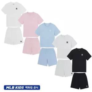 갤러리아 MLB엠엘비키즈 베이직 스포티브 스몰로고 반팔세트(7ATSB1163/7ASPB0163