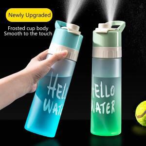 650ml 스프레이 물병 야외 스포츠 피트니스 대용량 제트 워터