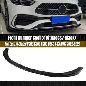 자동차 프론트 스포일러 범퍼 립 하부 가드 스플리터, 메르세데스 벤츠 C 클래스 W206 C200 C43 AMG 2022