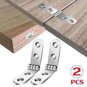 2pcs 180 학위 접이식 경첩 플랩 스크류 온 재봉틀 캐비닛 도어 가구 하드웨어 액세서리