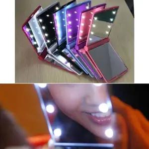 LED화장거울 휴대용 LED 메이크업거울 야간 화장 조명 거울