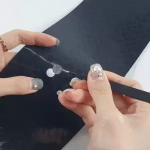 실리콘 원형 소음방지 패드 스티커 1cm 블랙 방진고무 의자소음방지 방음패드
