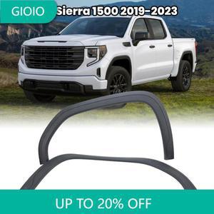 GMC 시에라 1500 2019-2023용 프론트 휠 아치 몰딩 아이브로우 트림, 휠 아치 타이어 트림 스트립 액세서리