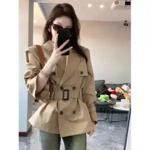 가을 여친 연두 트렌디 아이템 코트 쇼트 트렌치 HT3