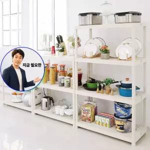 쌍문상회 지금 필요한 수납선반장 4단선반 아이보리 3단 미디움 4단 DIY