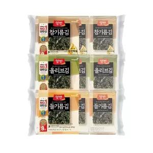[NS홈쇼핑]양반 들기름김 식탁 9매 36봉/참기름김/올리브김 선택e[35970361]