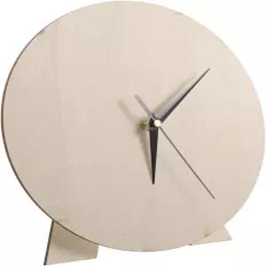 밀리스텐 나무 DIY 원형 빈 시계 다이얼 10.23인치 창의력 홈 데코 교실 스킬 빌딩용 공예 얼굴 페인팅