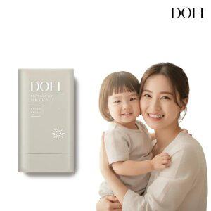 (본품1개) 도엘 100% 무기자차 뽀송뽀송 온 가족 선스틱 SPF50+ PA++++ 국내최대용량