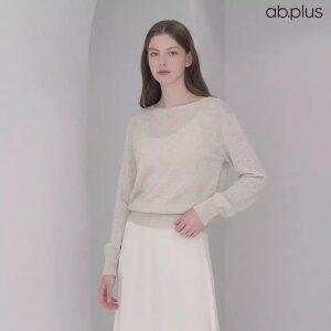 [ab.plus] 여름 린넨 블렌디드 베이직 니트 (LSA2MW36A)