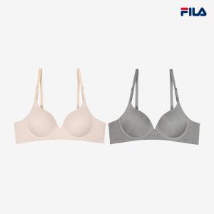 [휠라 언더웨어] 에센셜 베이직 노와이어브라 2종 택 (FI4BAG1643F_2SKU)