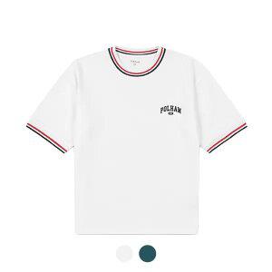 [폴햄키즈] 시그니처 공용 자가드 소로나 넥요꼬 반팔티_PKE2TS3420