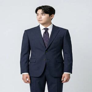 [by파크랜드]네이비 모혼방 스트레치 수트셋업-A2SA2310392A_A2PS2310365A