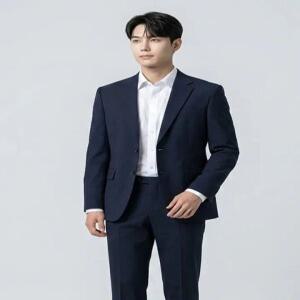 [by파크랜드]네이비 모혼방 스트레치 수트셋업-A6SS2310418A_A6PS2310384A
