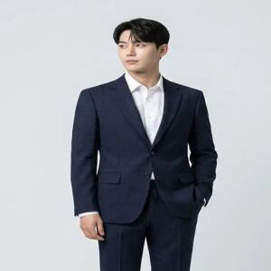 [by파크랜드]네이비 모혼방 스트레치 수트셋업-A6SS2310419A_A6PS2310385A