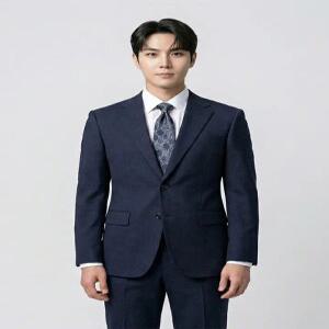 [by파크랜드]네이비 모혼방 스트레치 수트셋업-A2SN2310402A_A2PS2310368A