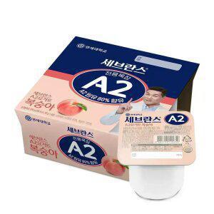 [최종 11,980원] 연세 A2 요거트 복숭아 80g x 24