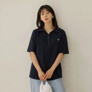 썸머 빅세일 시데 패치 카라 반팔 티