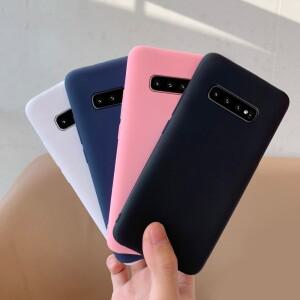 삼성 호환 갤럭시 S10 전화 케이스 E 실리콘 소프트 백 보호기 Funda 플러스 커버