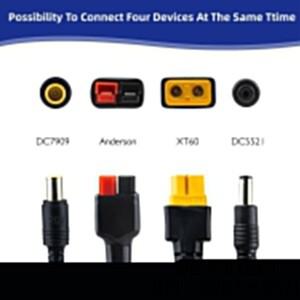 JMUYTOP 12AWG 태양광 패널 케이블 DC7909(8mm) DC5521 휴대용 발전소용 앤더슨 커넥터