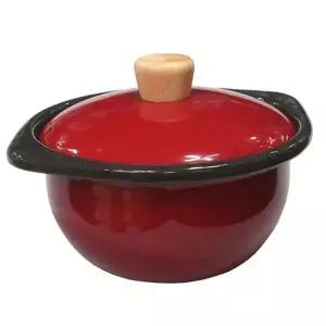 [NS홈쇼핑]법랑 뚝배기 인덕션 뚝배기 찌개 라면 냄비 레드 1.2L[35912540]