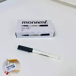 매직펜 유성 흰색 은색 노크식 얇은 사무용 사인용 네임펜 F