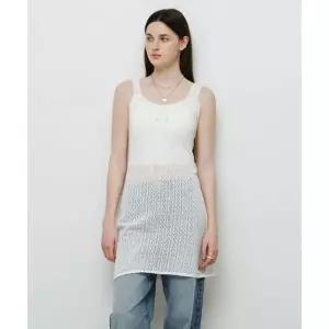 몽돌 MONGDOL 펀칭 니트 미니 피스 화이트 MDOP056WHITE 400834