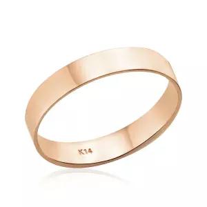 [비앤비골드] 14K 심플링 3.5mm 민자 평반지 NPR28701